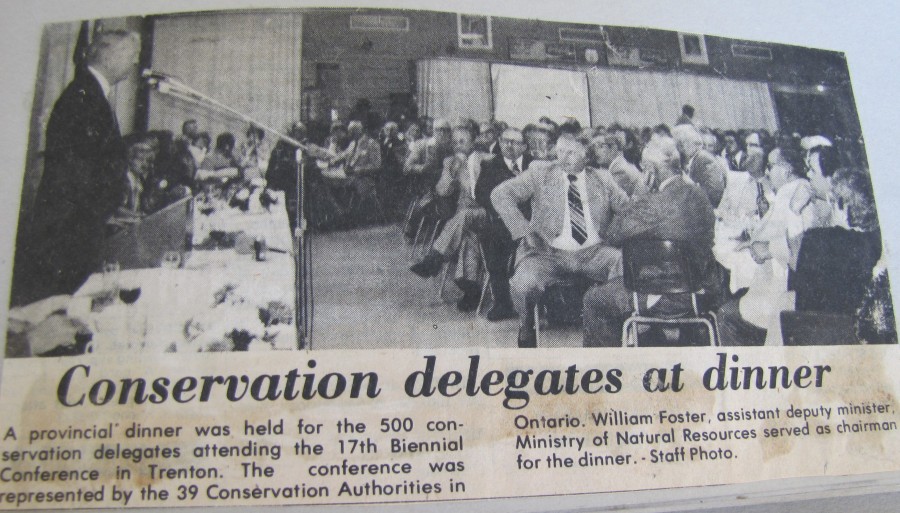 Conservation delegates at dinner-1980